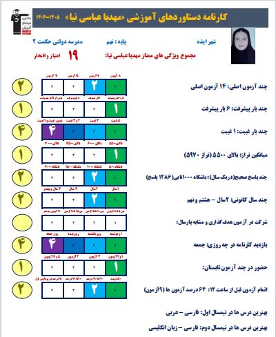 گفتگو با مهدیا عباسی نیا؛ قبولی تیزهوشان پایه نهم از ایذه