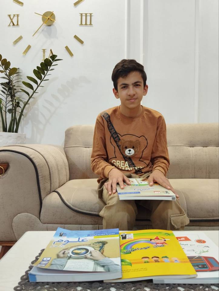 گفتگو با مبین سبحانی پایه هفتم قهرمان پاییز از اردبیل