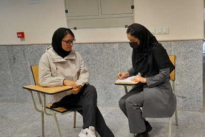 گفتگو با زهرا نریمانی پایه نهم قهرمان پیوستگی از اردبیل