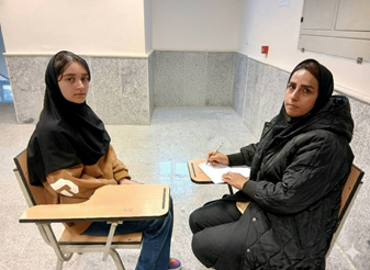 گفتگو با ساینا جنگی پایه نهم قهرمان پیوستگی از اردبیل