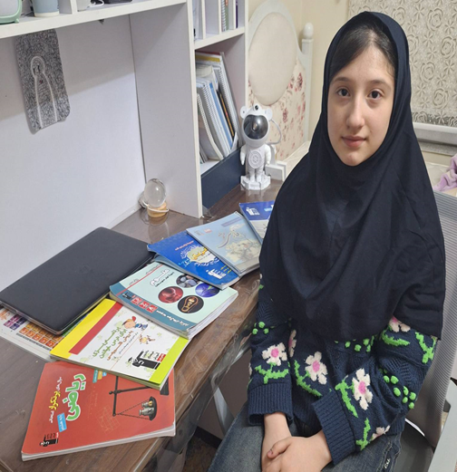 گفتگو با الناباقری پایه هشتم قهرمان پیوستگی از اردبیل