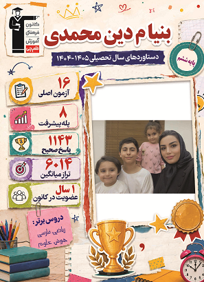 از 1143پاسخ صحیح تا تیزهوشان؛ روایت تلاش و موفقیت بنیام دینمحمدی
