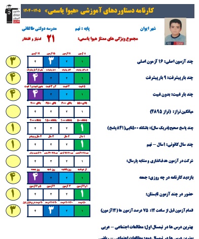 گفتگو با هیوا یاسمی  قبولی نمونه دولتی  پایه دهم