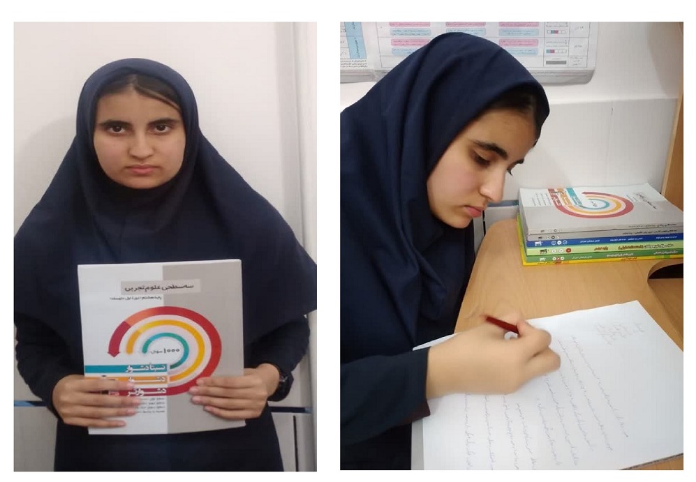 گفتگو با زینب اکبری قهرمان پیوستگی پاییز پایه هشتم از فردوس