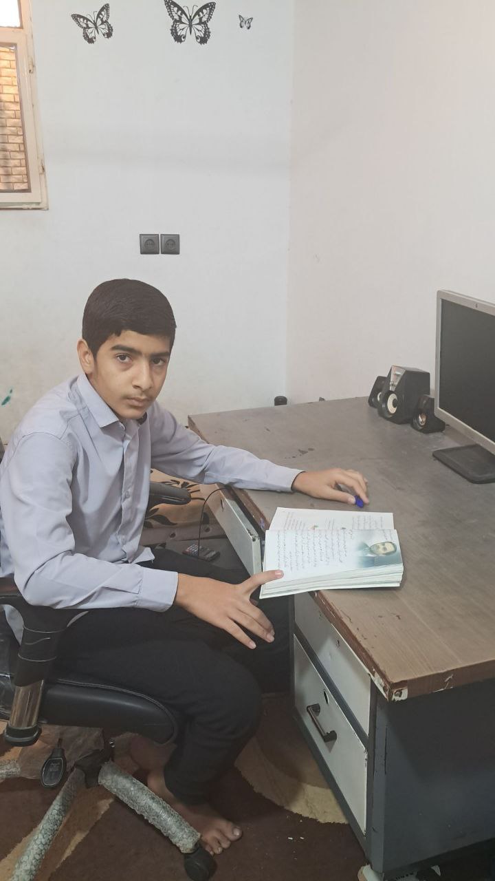 گفت و گو با: طاها زارعی قهرمان پیوستگی پایه هفتم