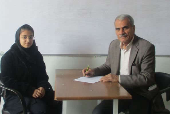 گفت و گو با آرای فخاری قهرمان پیوستگی دهم تجربی از نقده