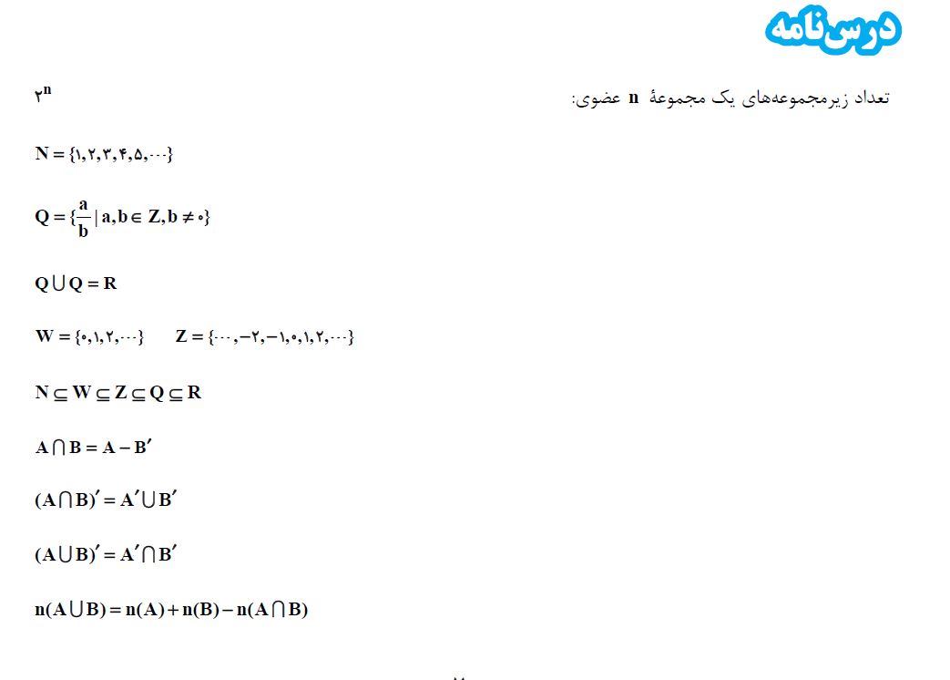 توان‌های گویا - ریاضی- درسنامه - مهدیار وهاب زاده