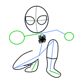 How to Draw Spiderman Second Step