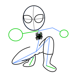 How to Draw Spiderman Second Step