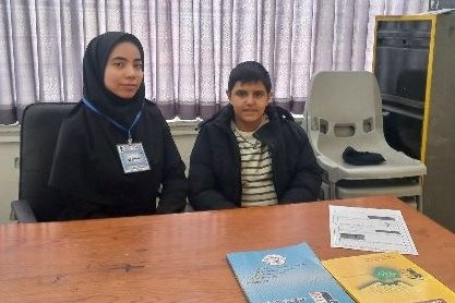 قهرمان پیشرفت، سید یاسین سعادتدار دانش آموز مقطع هفتم از مشهد