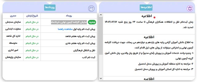 آخرین وضعیت زمان‌بندی ثبت‌نام دانش‌آموزان در مدارس