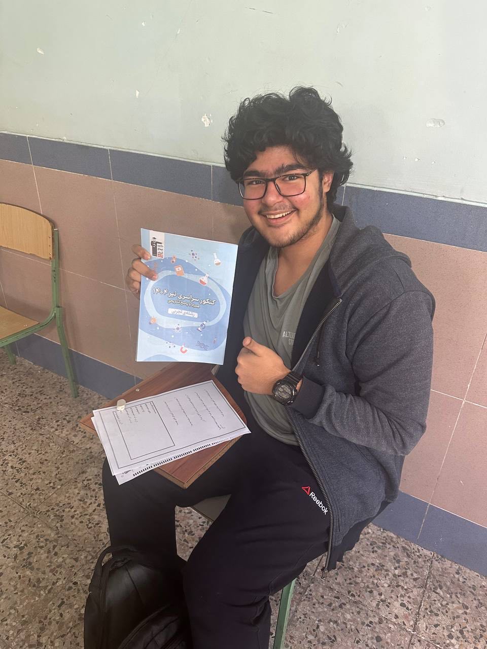 گفت وگوبا آرمین عبدی ; با305 پاسخ صحیح دوازدهم تجربی از ساری