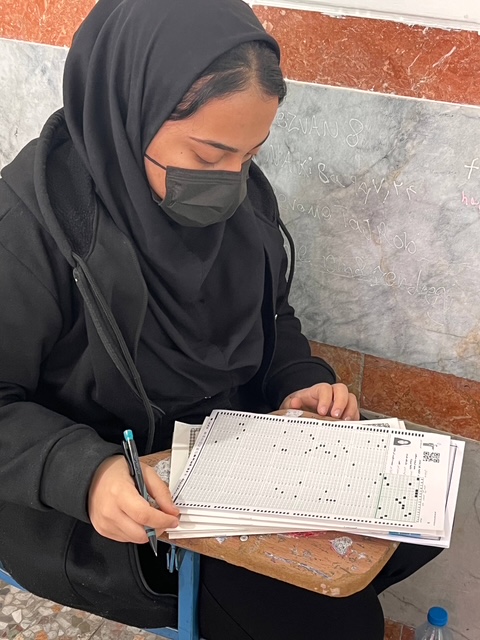 گفت وگوبا فاطمه زهرا رضایی ;ازآزمون تا تحلیل دوازدهم تجربی ازساری