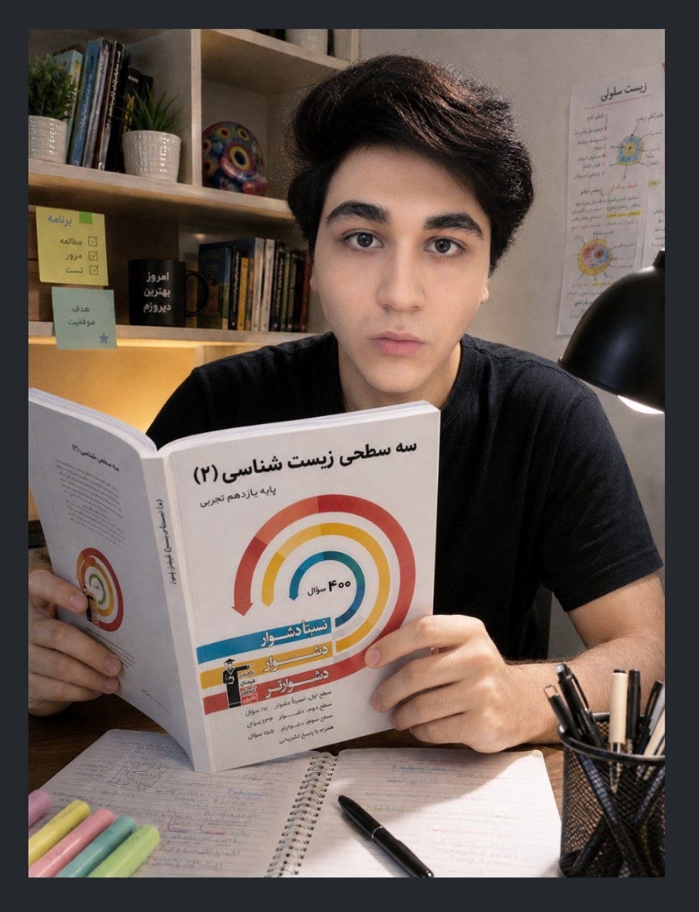 متین پژوهنده؛امسال تابستان میخواهم برای کنکور بخوانم