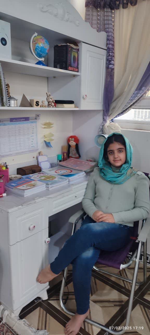 گفت وگو با قبولی آزمون تیزهوشان؛ساینا پیرمحمدی پایه ششم از کوهدشت