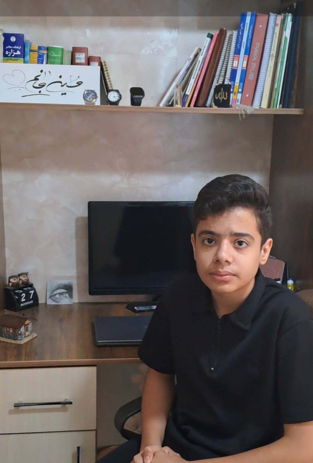 گفت و گو با حسین داریوشی بندبونی؛قبولی آزمون نمونه دولتی از تهران