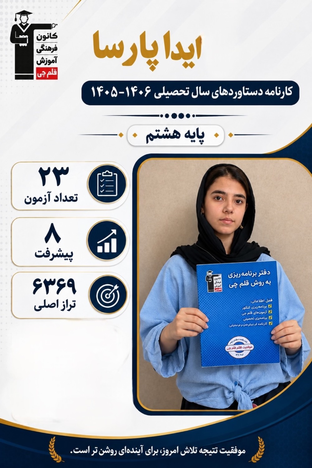 مصاحبه با آیدا پارسا : راههای موفقیت درآزمون- از بجنورد2