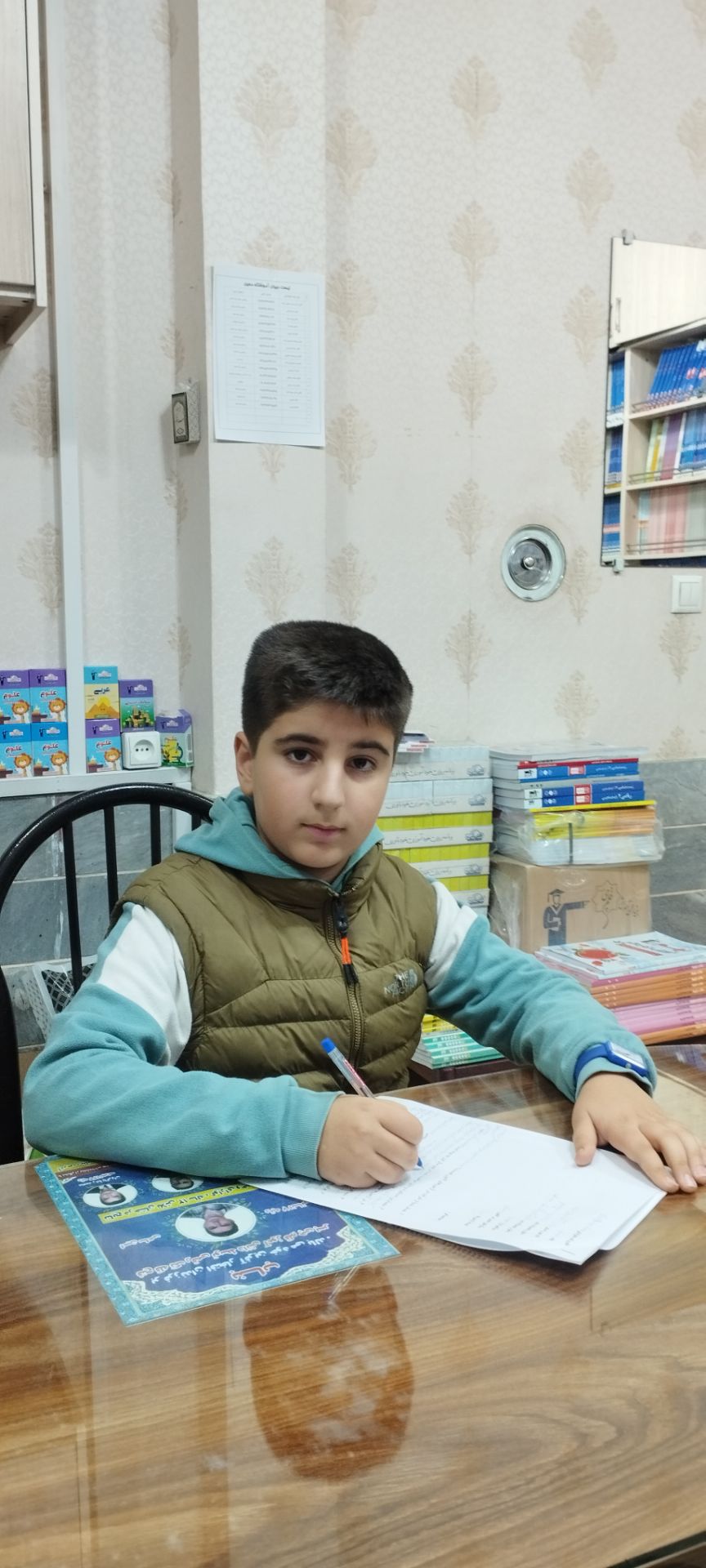 گفت و گو با محمد جواد پاشائی پایه ششم از قهرمانان پاییز از بناب