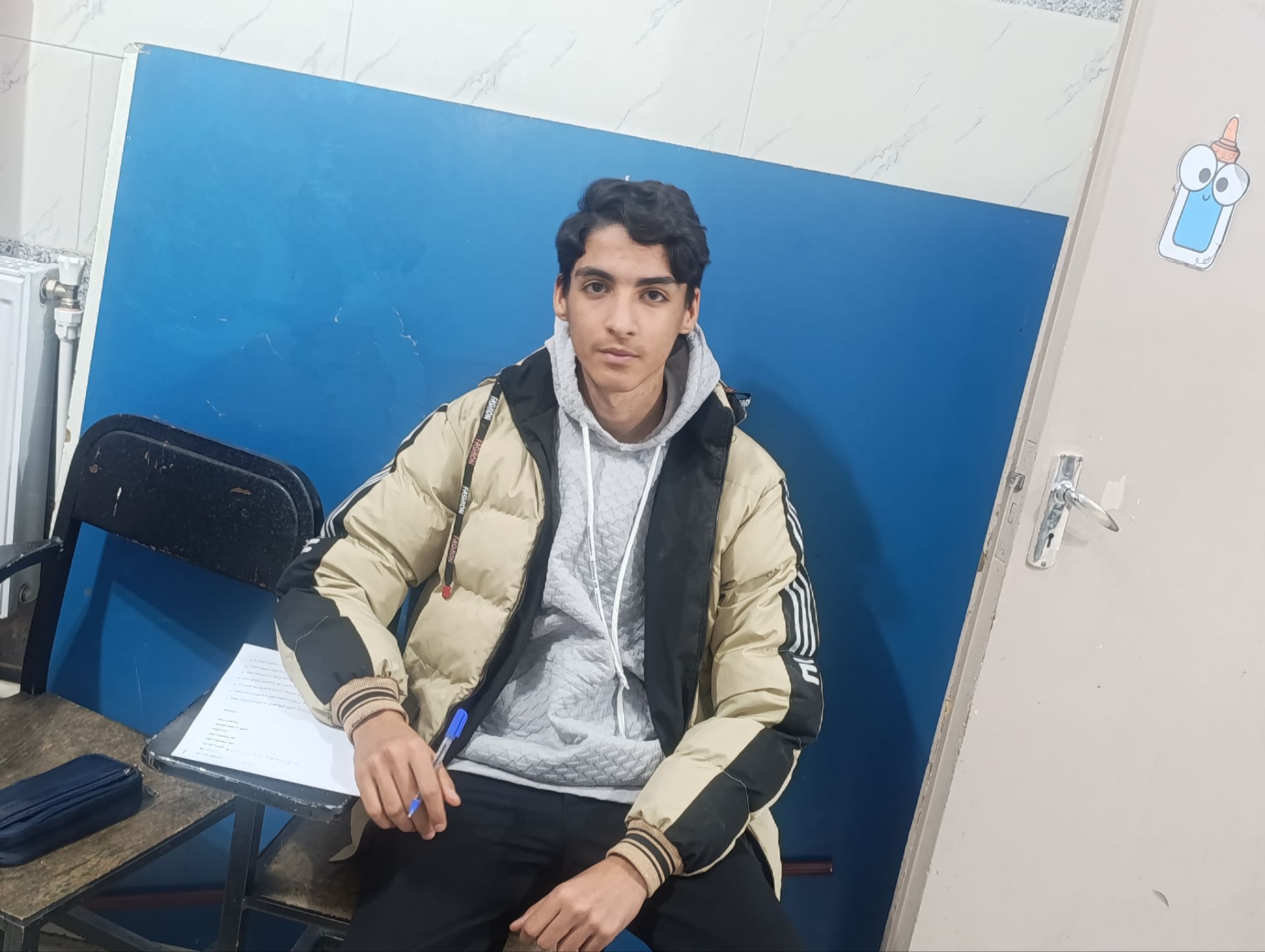 گفت و گو با محسن روان پایه هشتم از قهرمانان پاییز از شهربناب