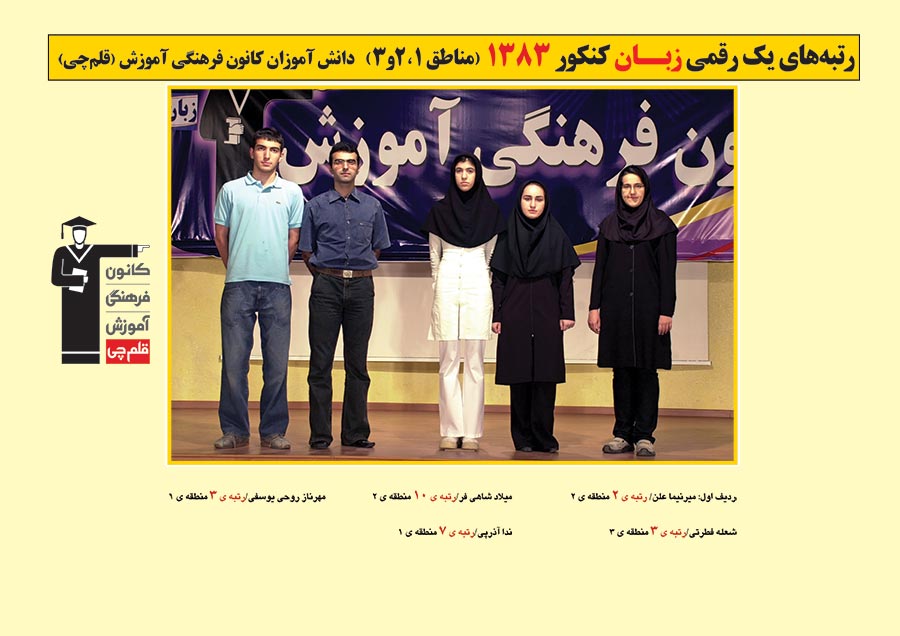 رتبه های یک رقمی رشته زبان