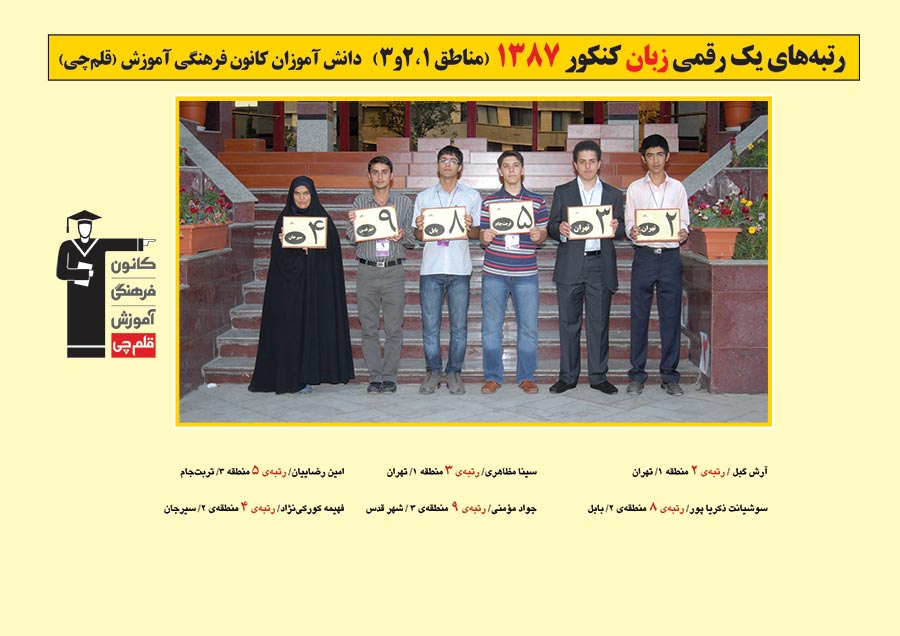 رتبه های یک رقمی رشته زبان